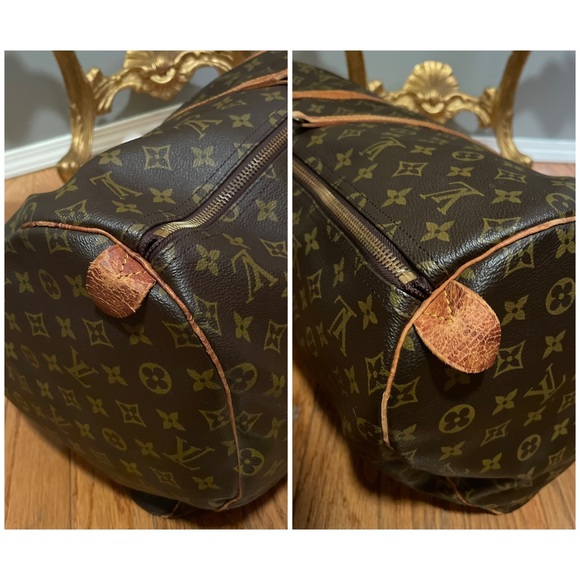LOUIS VUITTON Keepall 55 Monogram Large Duffle Travel Bag 💯 AUTHENTIC - Picture 10 of 15